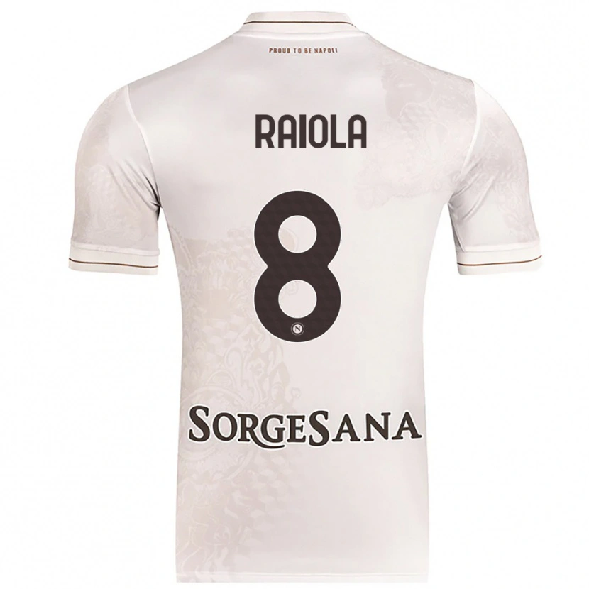 Danxen Dámské Arturo Raiola #8 Šampaňská Hnědá Daleko Hráčské Dresy 2025/26 Dres