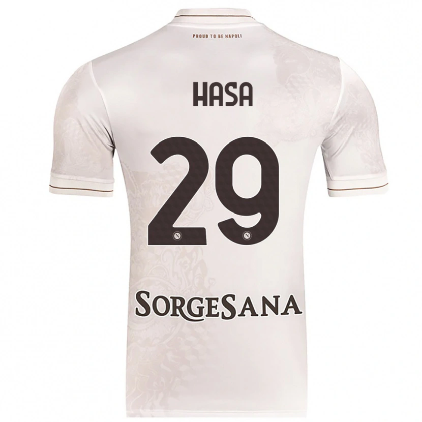 Danxen Dámské Luis Hasa #29 Šampaňská Hnědá Daleko Hráčské Dresy 2025/26 Dres