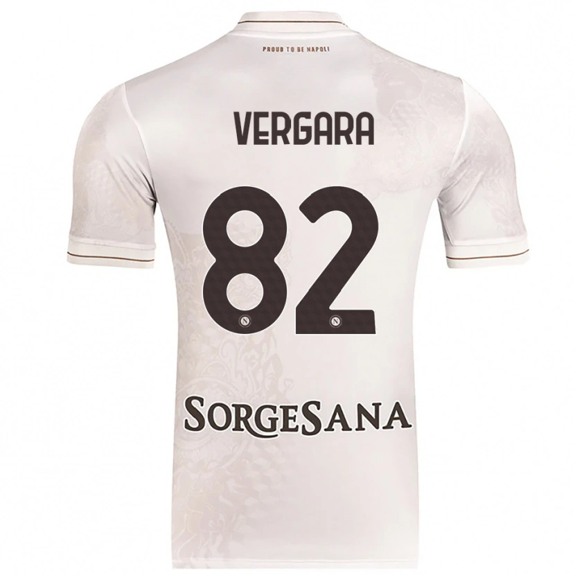 Danxen Dámské Antonio Vergara #82 Šampaňská Hnědá Daleko Hráčské Dresy 2025/26 Dres