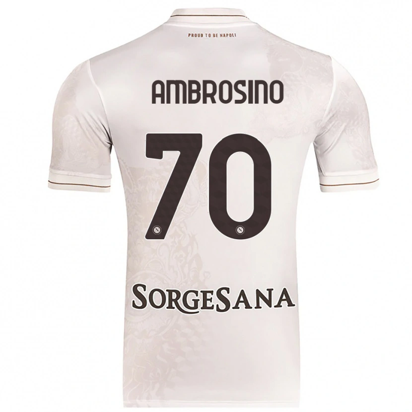 Danxen Dámské Giuseppe Ambrosino #70 Šampaňská Hnědá Daleko Hráčské Dresy 2025/26 Dres