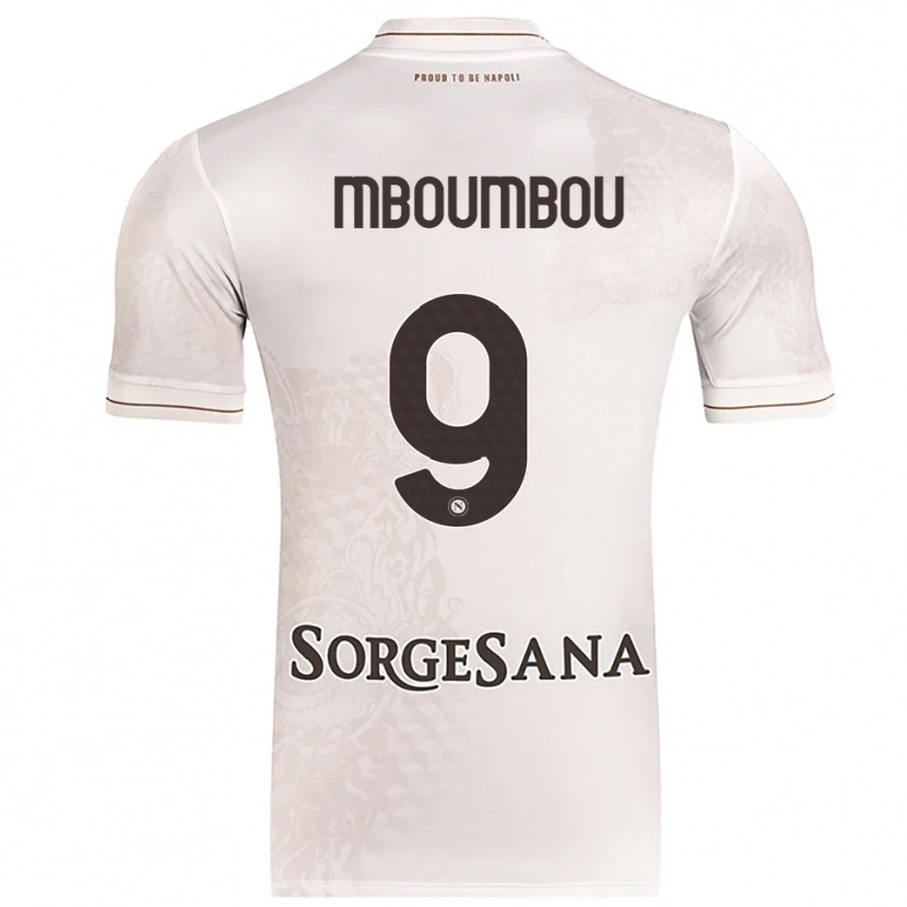 Danxen Dámské Arnaud Mboumbou #9 Šampaňská Hnědá Daleko Hráčské Dresy 2025/26 Dres