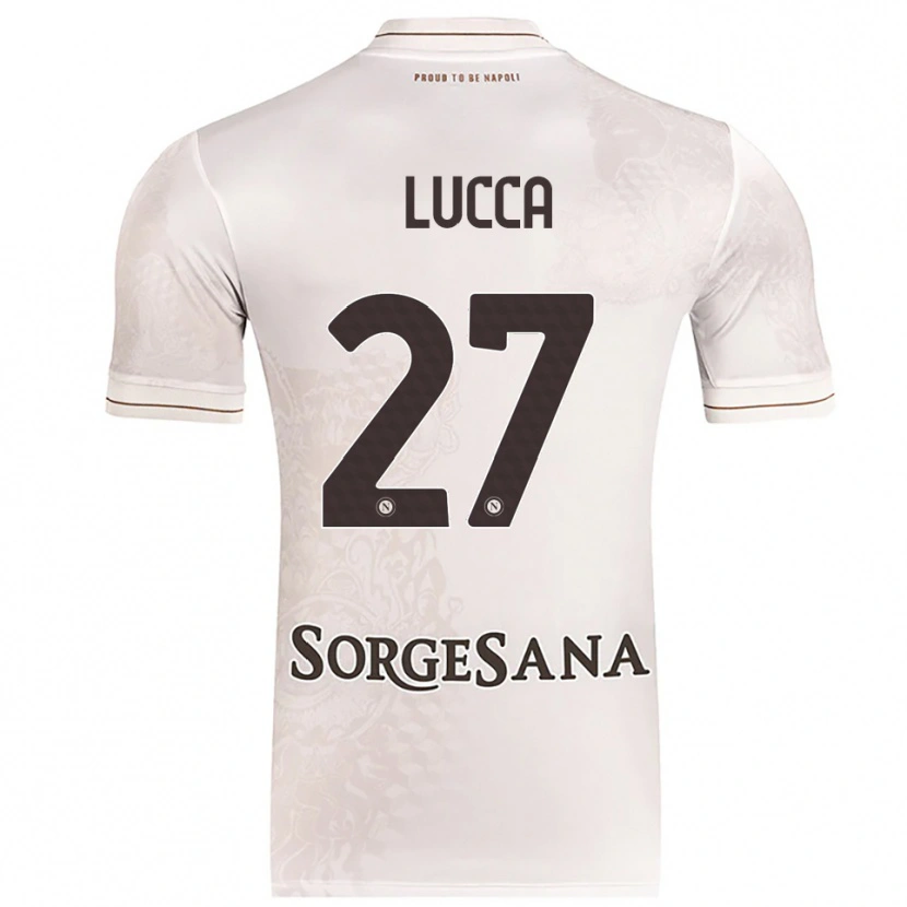 Danxen Dámské Lorenzo Lucca #27 Šampaňská Hnědá Daleko Hráčské Dresy 2025/26 Dres