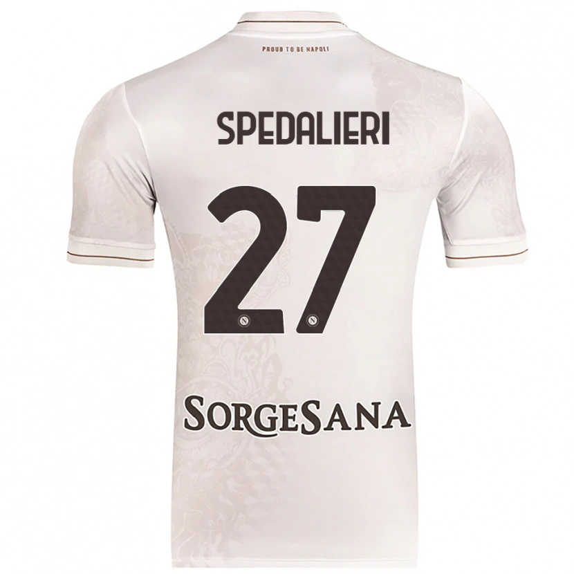 Danxen Dámské Johnatan Andrea Spedalieri #27 Šampaňská Hnědá Daleko Hráčské Dresy 2025/26 Dres