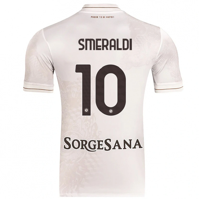Danxen Dámské Andrea Smeraldi #10 Šampaňská Hnědá Daleko Hráčské Dresy 2025/26 Dres
