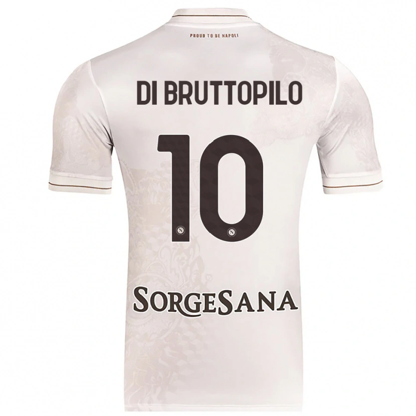 Danxen Dámské Giuseppe Ambrosino Di Bruttopilo #10 Šampaňská Hnědá Daleko Hráčské Dresy 2025/26 Dres