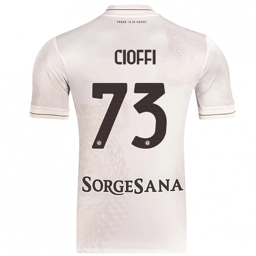 Danxen Dámské Antonio Cioffi #73 Šampaňská Hnědá Daleko Hráčské Dresy 2025/26 Dres