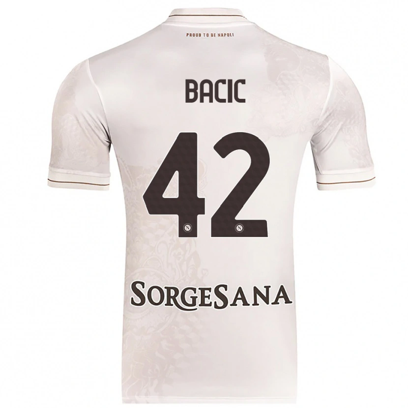 Danxen Dámské Doris Bačić #42 Šampaňská Hnědá Daleko Hráčské Dresy 2025/26 Dres
