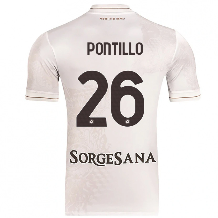 Danxen Dámské Pasquale Pontillo #26 Šampaňská Hnědá Daleko Hráčské Dresy 2025/26 Dres