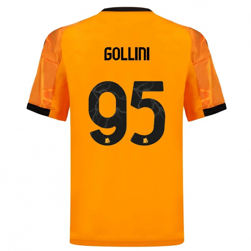Danxen Dámské Pierluigi Gollini #95 Oranžová Černá Daleko Hráčské Dresy 2025/26 Dres