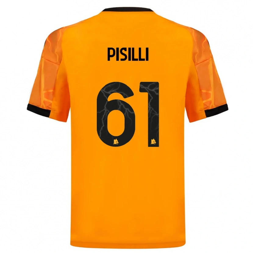 Danxen Dámské Niccolò Pisilli #61 Oranžová Černá Daleko Hráčské Dresy 2025/26 Dres