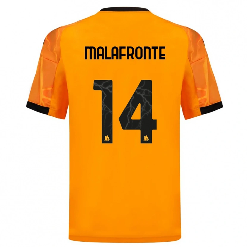 Danxen Dámské Matteo Malafronte #14 Oranžová Černá Daleko Hráčské Dresy 2025/26 Dres