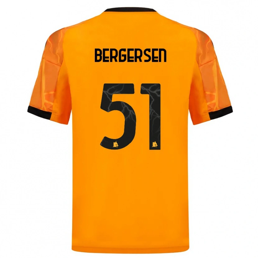 Danxen Dámské Mina Bergersen #51 Oranžová Černá Daleko Hráčské Dresy 2025/26 Dres