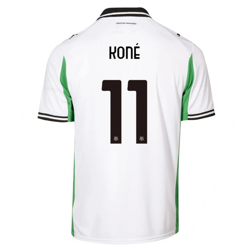 Danxen Dámské Ismaël Koné #11 Bílá Zelená Černá Daleko Hráčské Dresy 2025/26 Dres