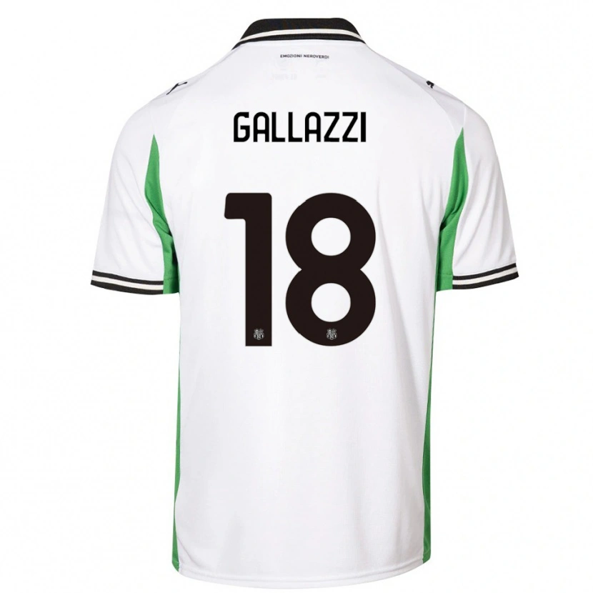 Danxen Dámské Valentina Gallazzi #18 Bílá Zelená Černá Daleko Hráčské Dresy 2025/26 Dres