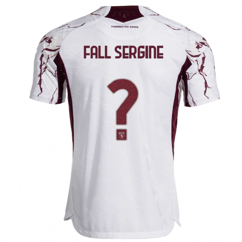 Danxen Dámské Fallou Fall Sergine #0 Bílá Burgundská Daleko Hráčské Dresy 2025/26 Dres