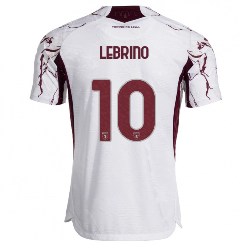 Danxen Dámské Danilo Lebrino #10 Bílá Burgundská Daleko Hráčské Dresy 2025/26 Dres