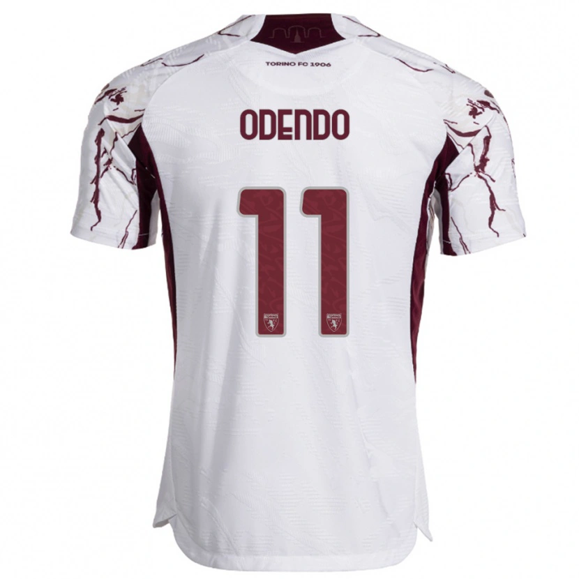 Danxen Dámské Patrick Odendo #11 Bílá Burgundská Daleko Hráčské Dresy 2025/26 Dres