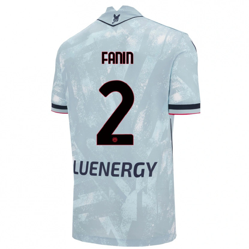Danxen Dámské Alessandro Fanin #2 Světle Modrá Černá Daleko Hráčské Dresy 2025/26 Dres