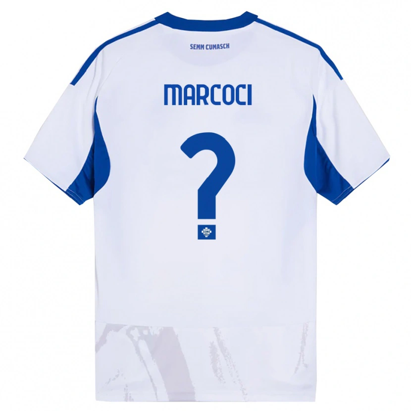 Danxen Dámské Alexandru Marcoci #0 Bílá Modrá Daleko Hráčské Dresy 2025/26 Dres