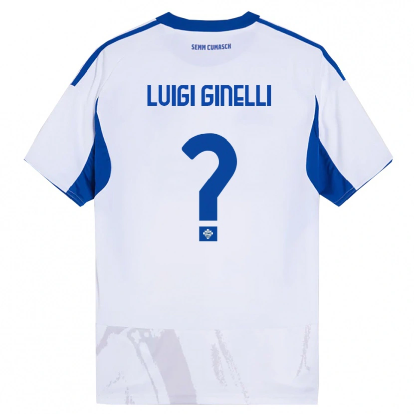 Danxen Dámské Lorenzo Luigi Ginelli #0 Bílá Modrá Daleko Hráčské Dresy 2025/26 Dres