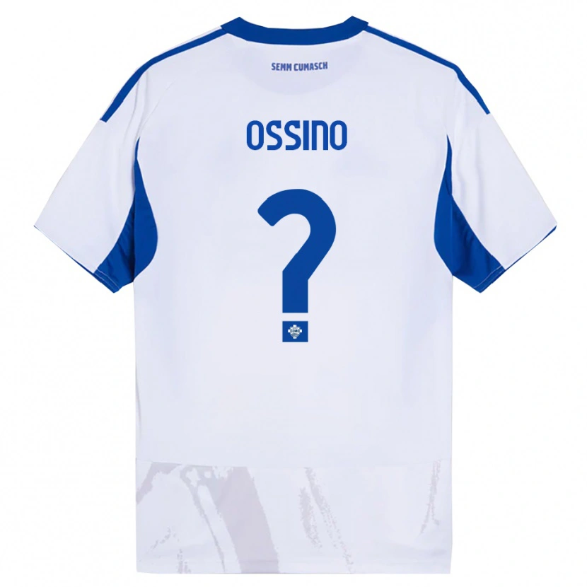 Danxen Dámské Daniel Ossino #0 Bílá Modrá Daleko Hráčské Dresy 2025/26 Dres