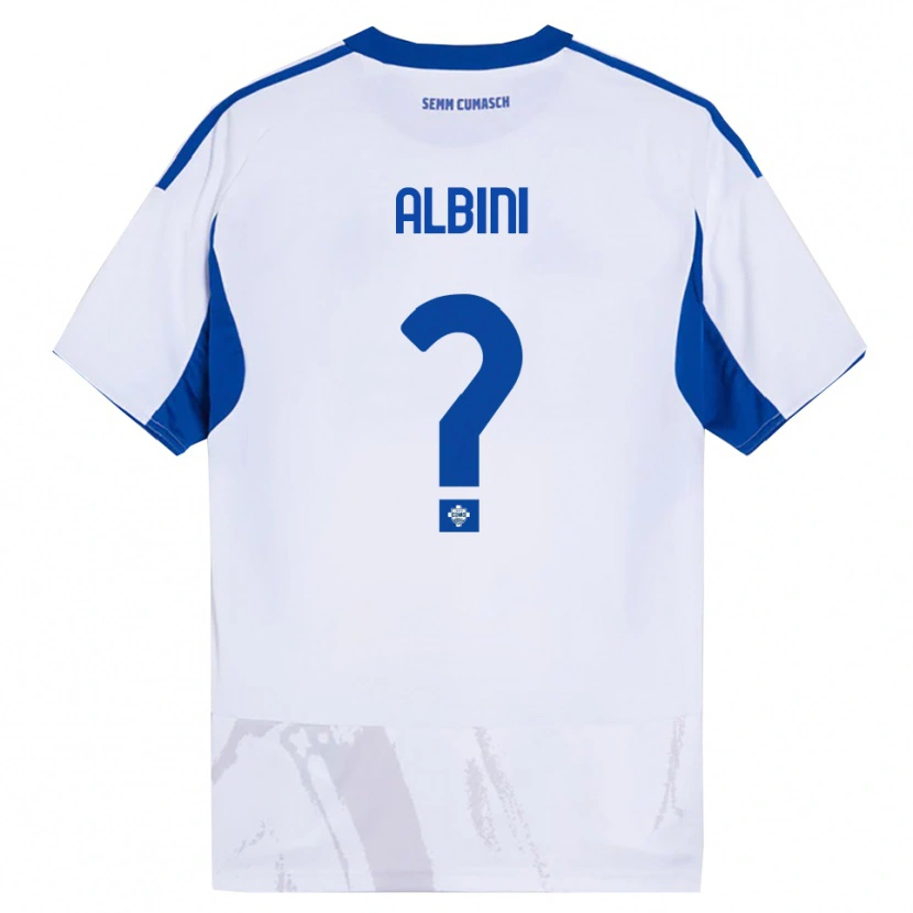 Danxen Dámské Matteo Albini #0 Bílá Modrá Daleko Hráčské Dresy 2025/26 Dres