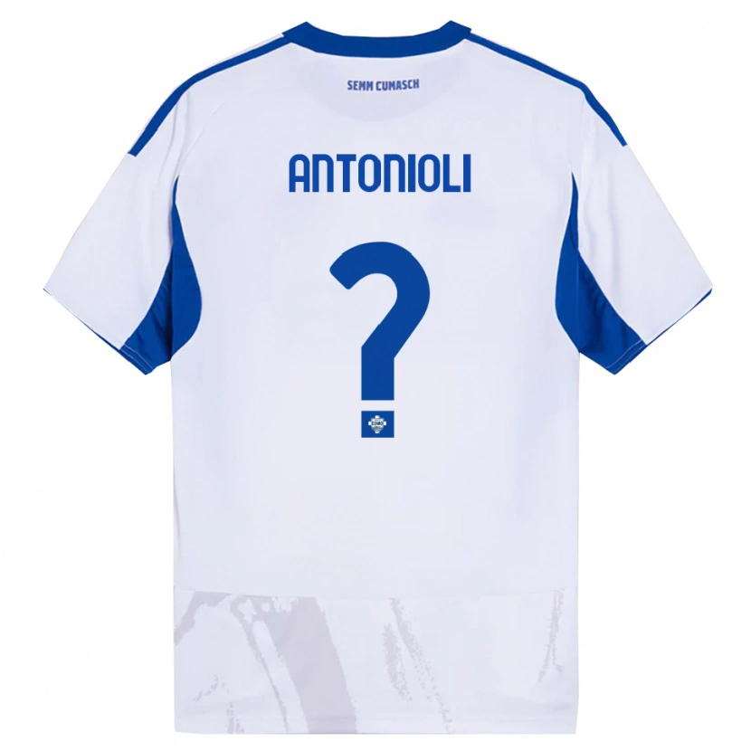 Danxen Dámské Nicolas Antonioli #0 Bílá Modrá Daleko Hráčské Dresy 2025/26 Dres