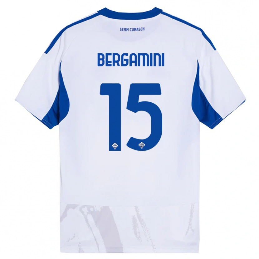 Danxen Dámské Mattia Bergamini #15 Bílá Modrá Daleko Hráčské Dresy 2025/26 Dres