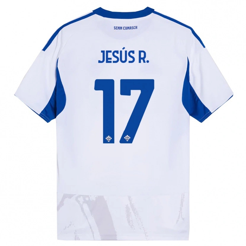Danxen Dámské Jesús Rodríguez #17 Bílá Modrá Daleko Hráčské Dresy 2025/26 Dres