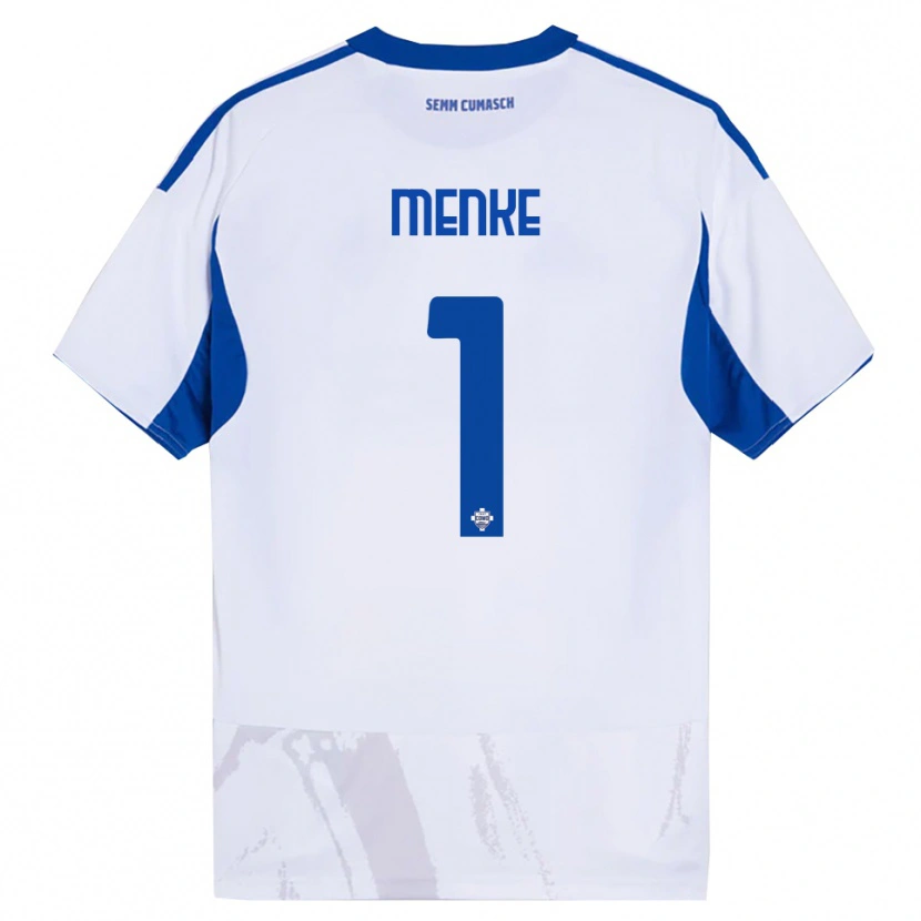 Danxen Dámské Henrique Menke #1 Bílá Modrá Daleko Hráčské Dresy 2025/26 Dres