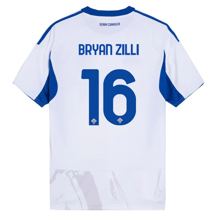 Danxen Dámské Rocco Bryan Zilli #16 Bílá Modrá Daleko Hráčské Dresy 2025/26 Dres