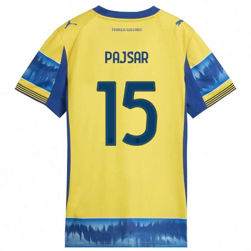 Danxen Dámské Karlo Pajsar #15 Žlutá Modrá Daleko Hráčské Dresy 2025/26 Dres