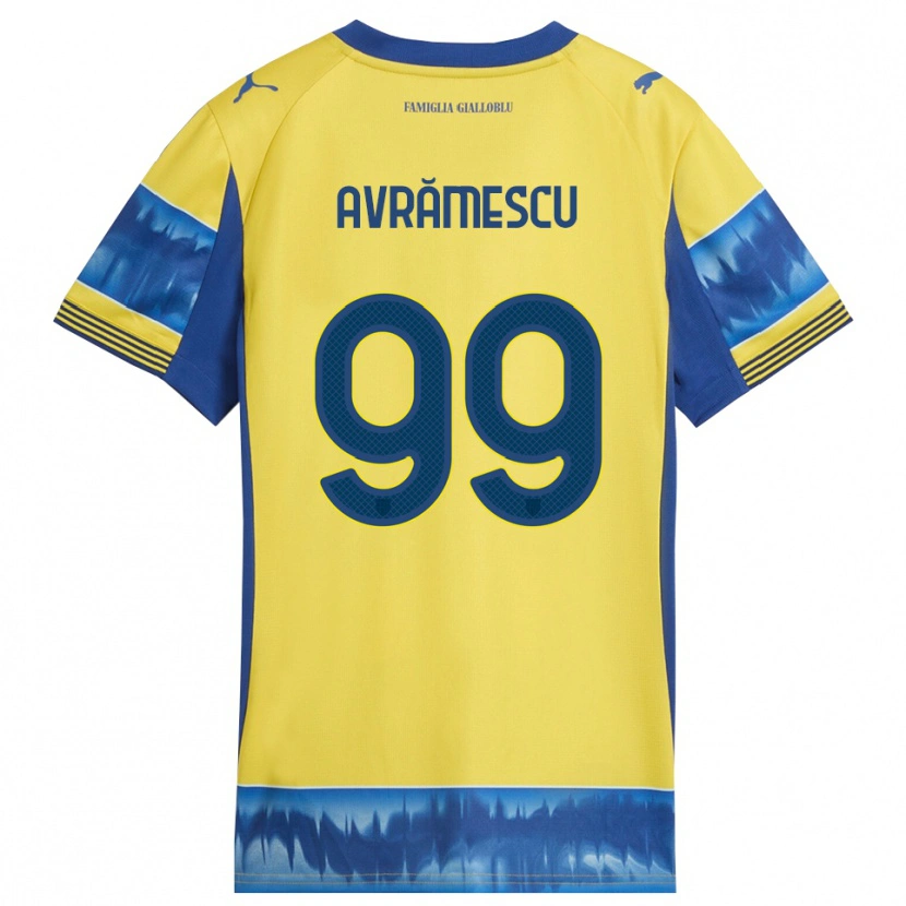 Danxen Dámské Ianis Avrămescu #99 Žlutá Modrá Daleko Hráčské Dresy 2025/26 Dres