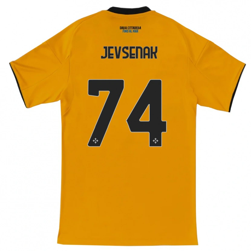 Danxen Dámské Žan Jevšenak #74 Oranžová Modrá Daleko Hráčské Dresy 2025/26 Dres