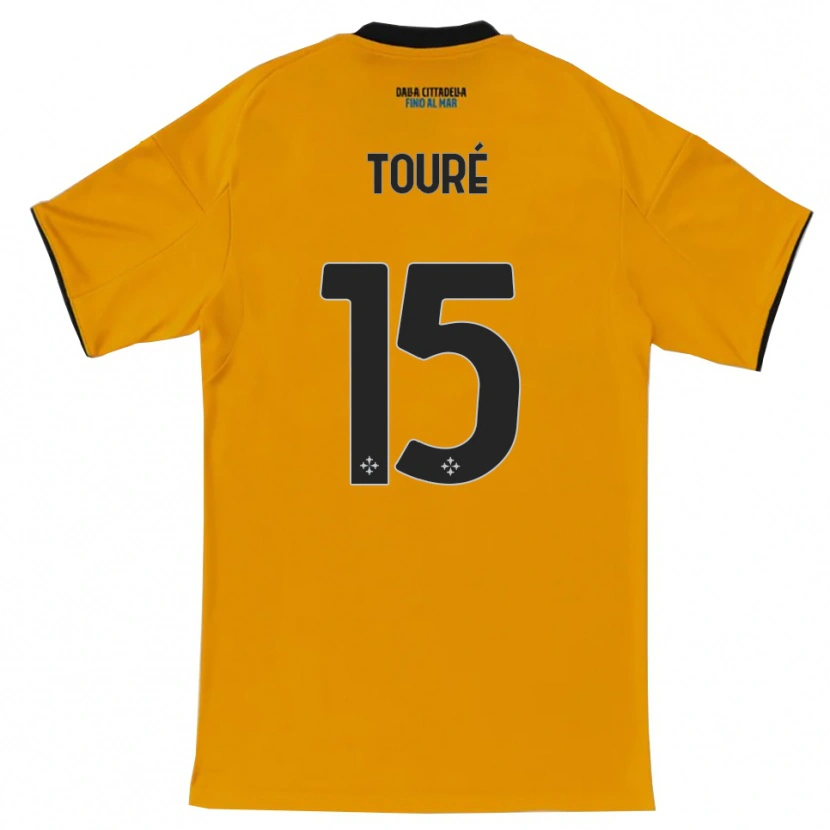 Danxen Dámské Idrissa Touré #15 Oranžová Modrá Daleko Hráčské Dresy 2025/26 Dres