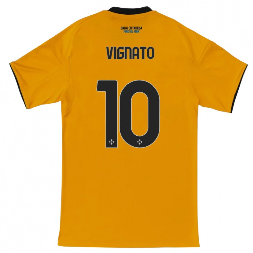 Danxen Dámské Emanuel Vignato #10 Oranžová Modrá Daleko Hráčské Dresy 2025/26 Dres