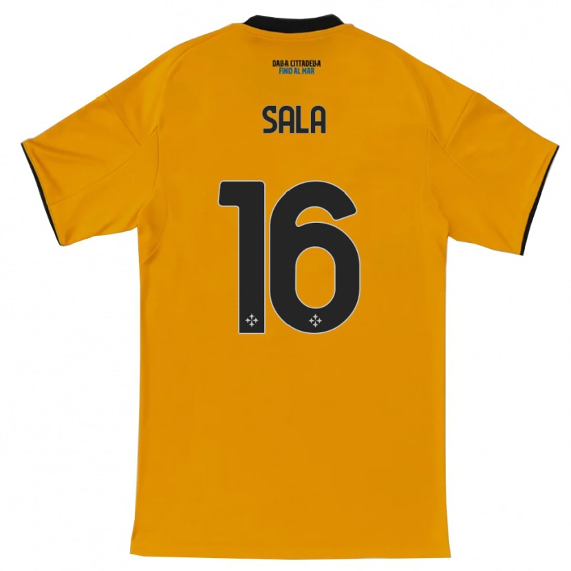 Danxen Dámské Mattia Sala #16 Oranžová Modrá Daleko Hráčské Dresy 2025/26 Dres