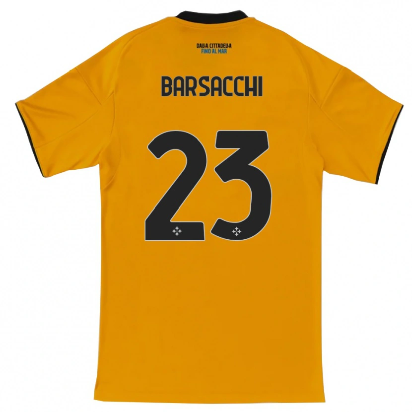 Danxen Dámské Cristian Barsacchi #23 Oranžová Modrá Daleko Hráčské Dresy 2025/26 Dres