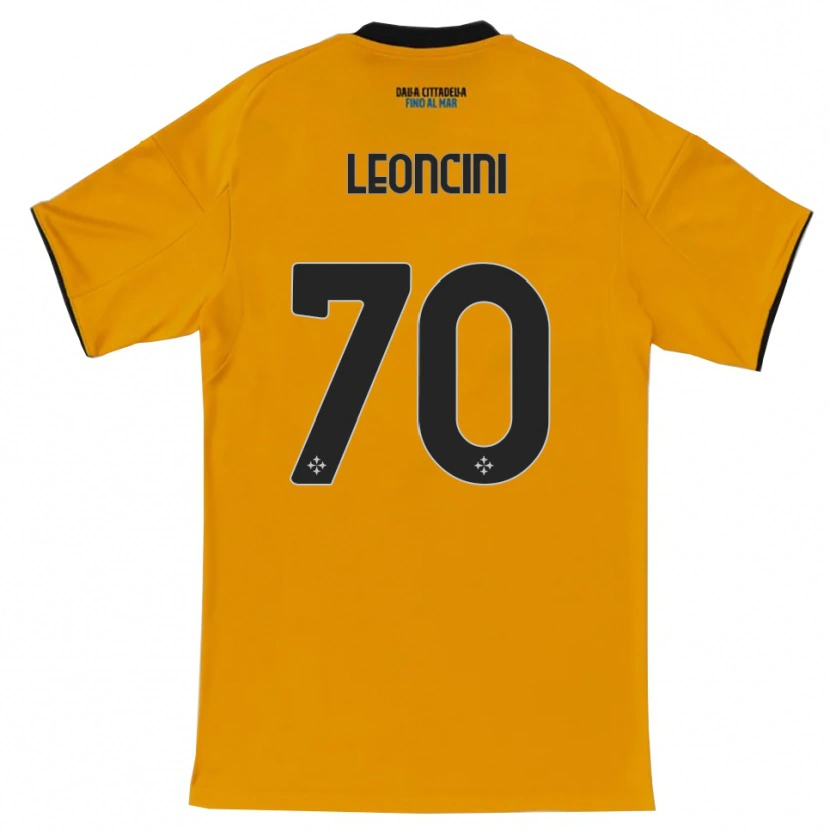 Danxen Dámské Mattia Leoncini #70 Oranžová Modrá Daleko Hráčské Dresy 2025/26 Dres