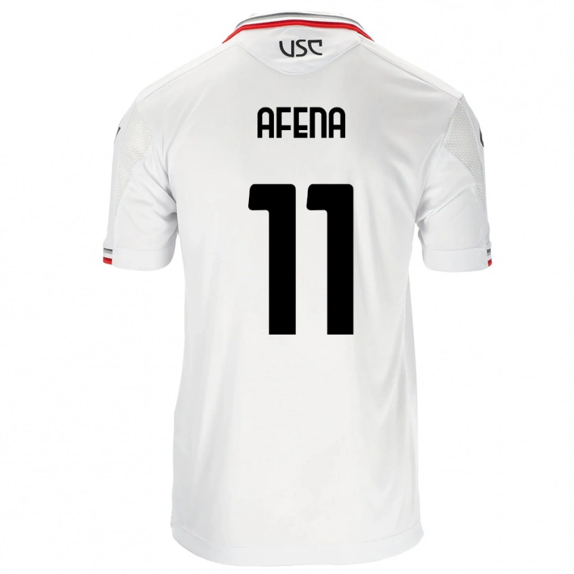 Danxen Dámské Felix Afena-Gyan #11 Bílá Červená Daleko Hráčské Dresy 2025/26 Dres