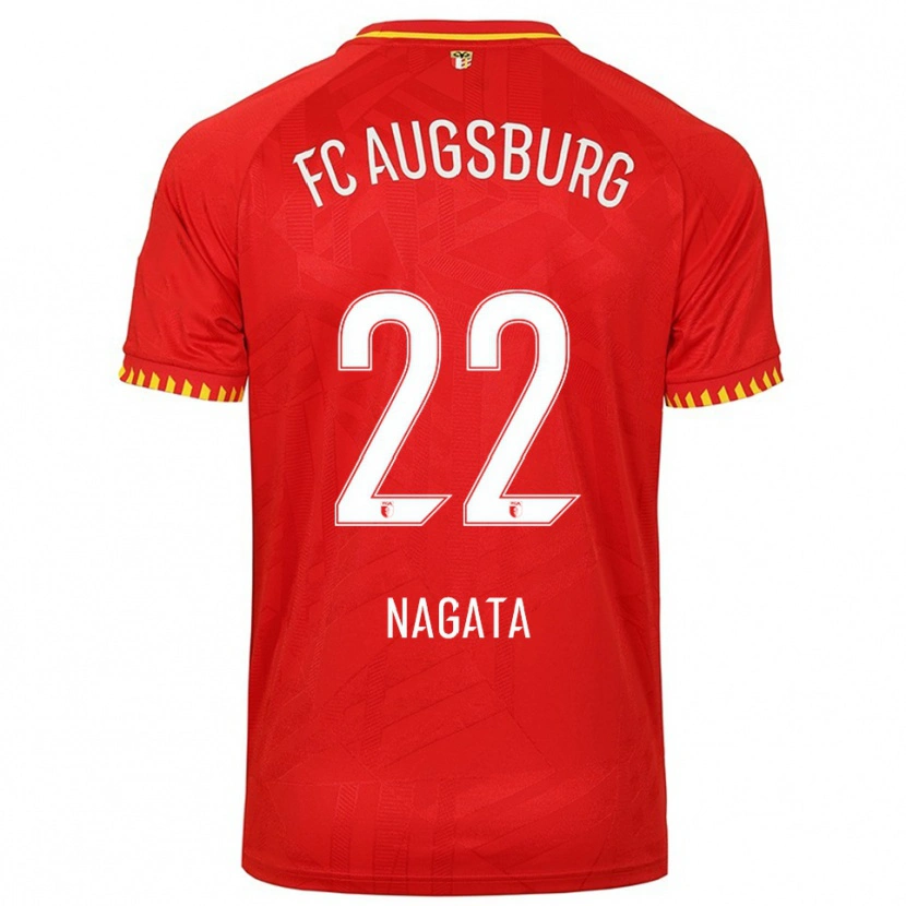 Danxen Dámské Ryoji Nagata #22 Červená Žlutá Daleko Hráčské Dresy 2025/26 Dres