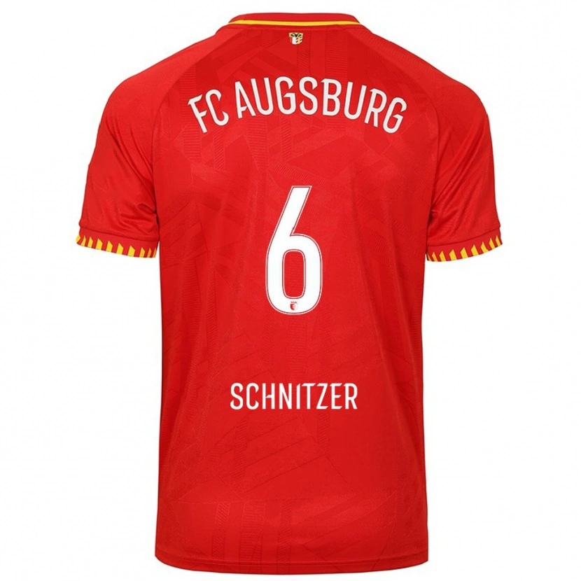 Danxen Dámské Tim Schnitzer #6 Červená Žlutá Daleko Hráčské Dresy 2025/26 Dres