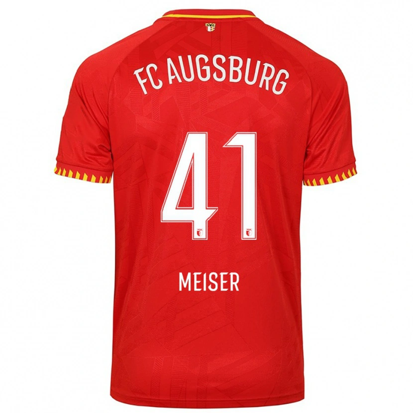 Danxen Dámské Felix Meiser #41 Červená Žlutá Daleko Hráčské Dresy 2025/26 Dres