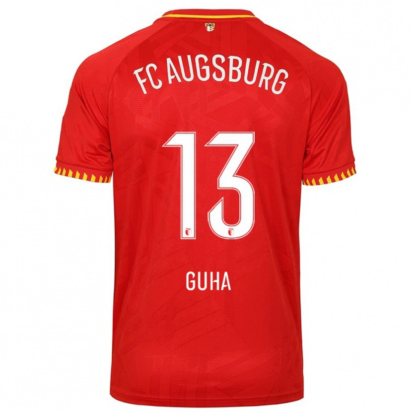 Danxen Dámské Felix Guha #13 Červená Žlutá Daleko Hráčské Dresy 2025/26 Dres