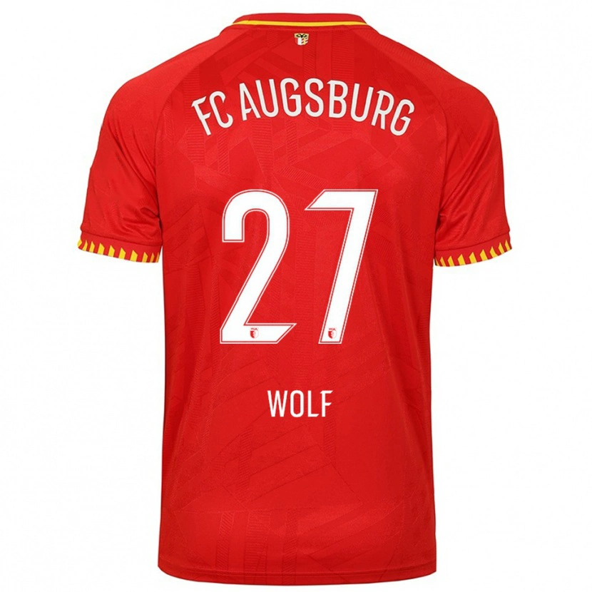 Danxen Dámské Marius Wolf #27 Červená Žlutá Daleko Hráčské Dresy 2025/26 Dres
