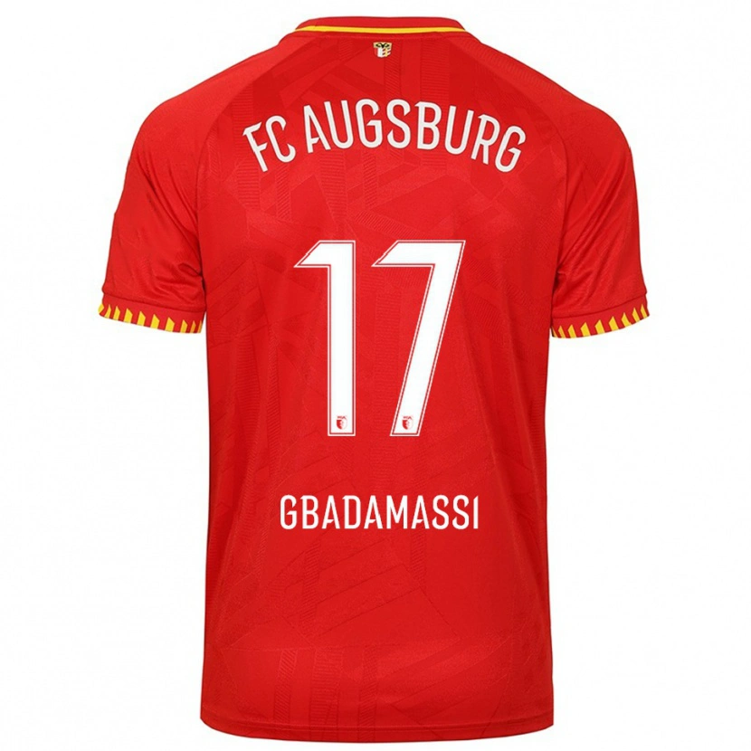 Danxen Dámské Rayane Gbadamassi #17 Červená Žlutá Daleko Hráčské Dresy 2025/26 Dres
