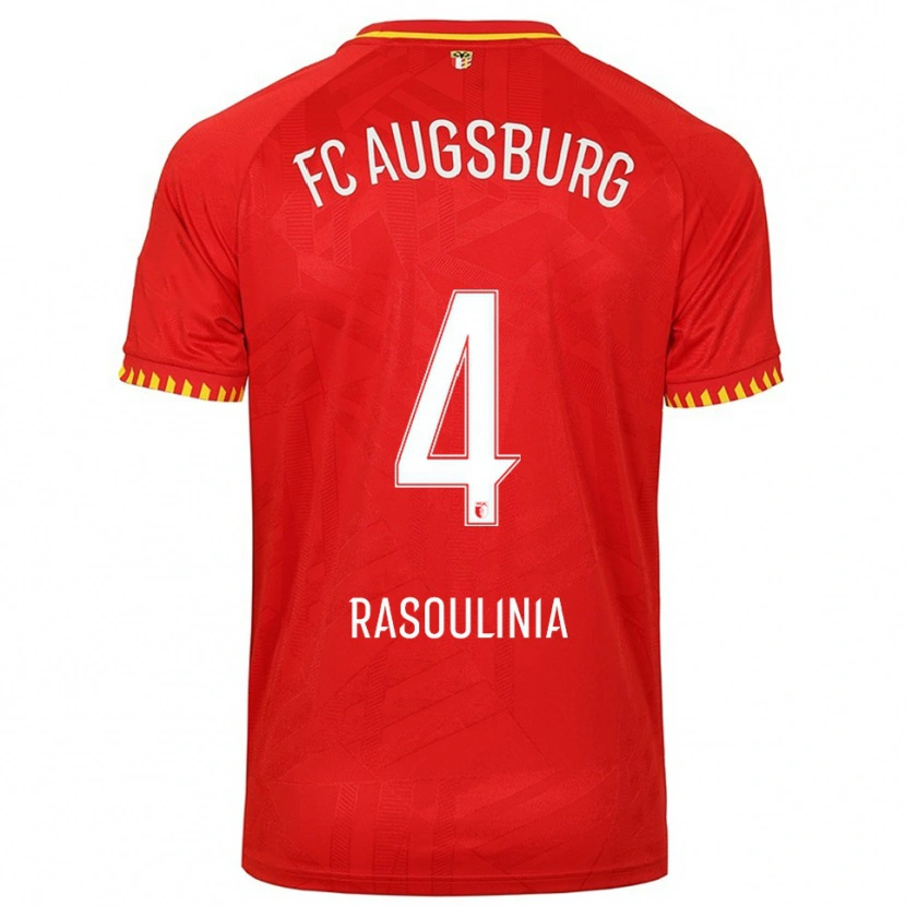Danxen Dámské Nick Rasoulinia #4 Červená Žlutá Daleko Hráčské Dresy 2025/26 Dres