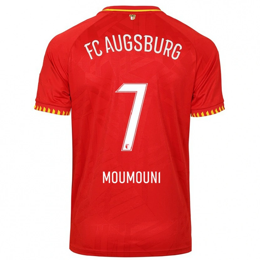 Danxen Dámské Faris Moumouni #7 Červená Žlutá Daleko Hráčské Dresy 2025/26 Dres