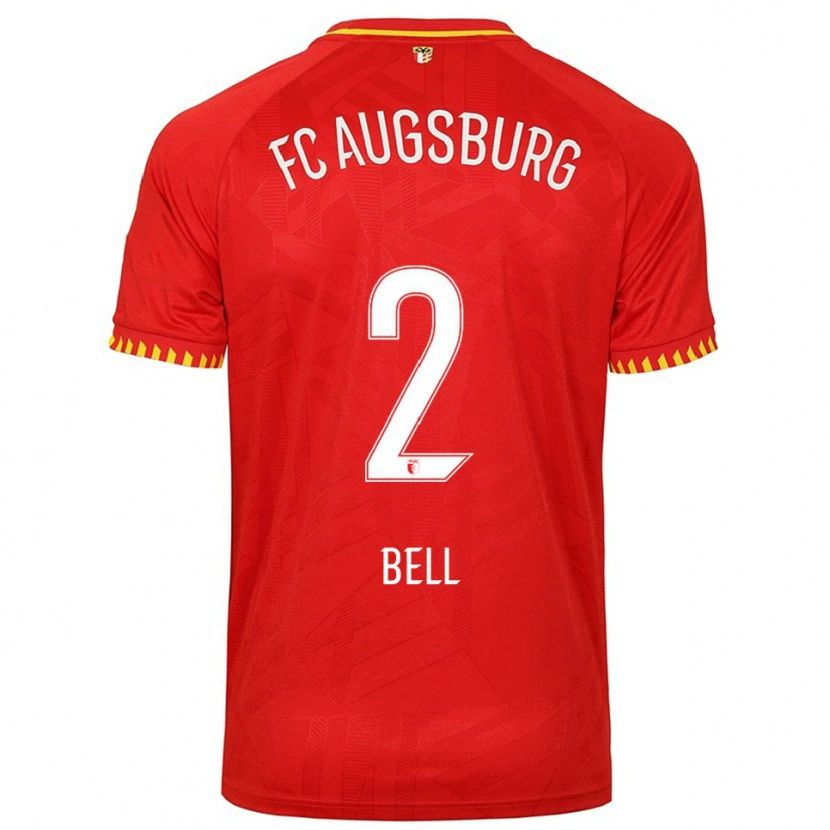 Danxen Dámské Julian Bell #2 Červená Žlutá Daleko Hráčské Dresy 2025/26 Dres