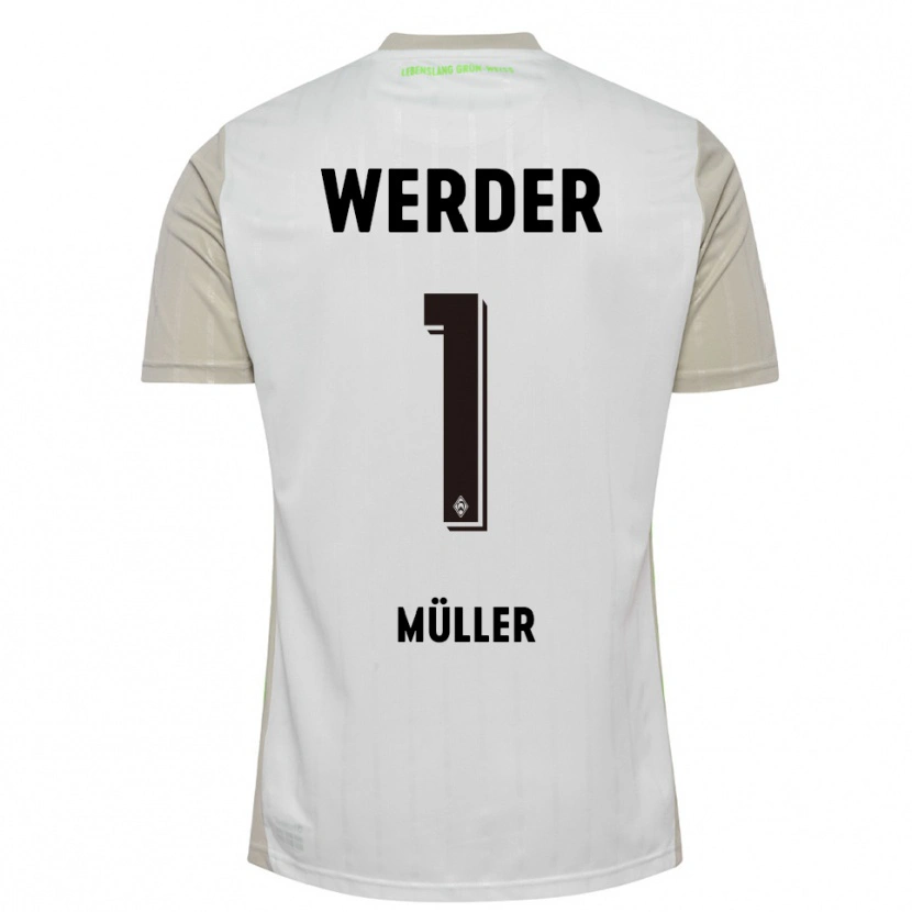 Danxen Dámské Vincent Müller #1 Bílá Černá Daleko Hráčské Dresy 2025/26 Dres